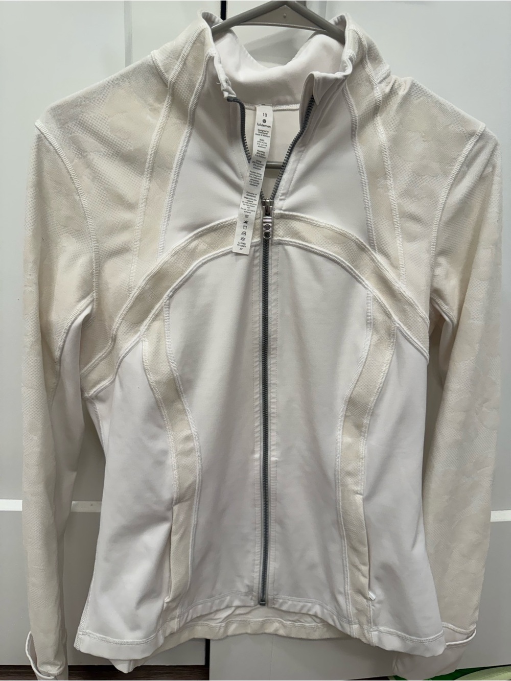 lululemon athletica White/Ivory Lace Full-Zip Define Jacket
